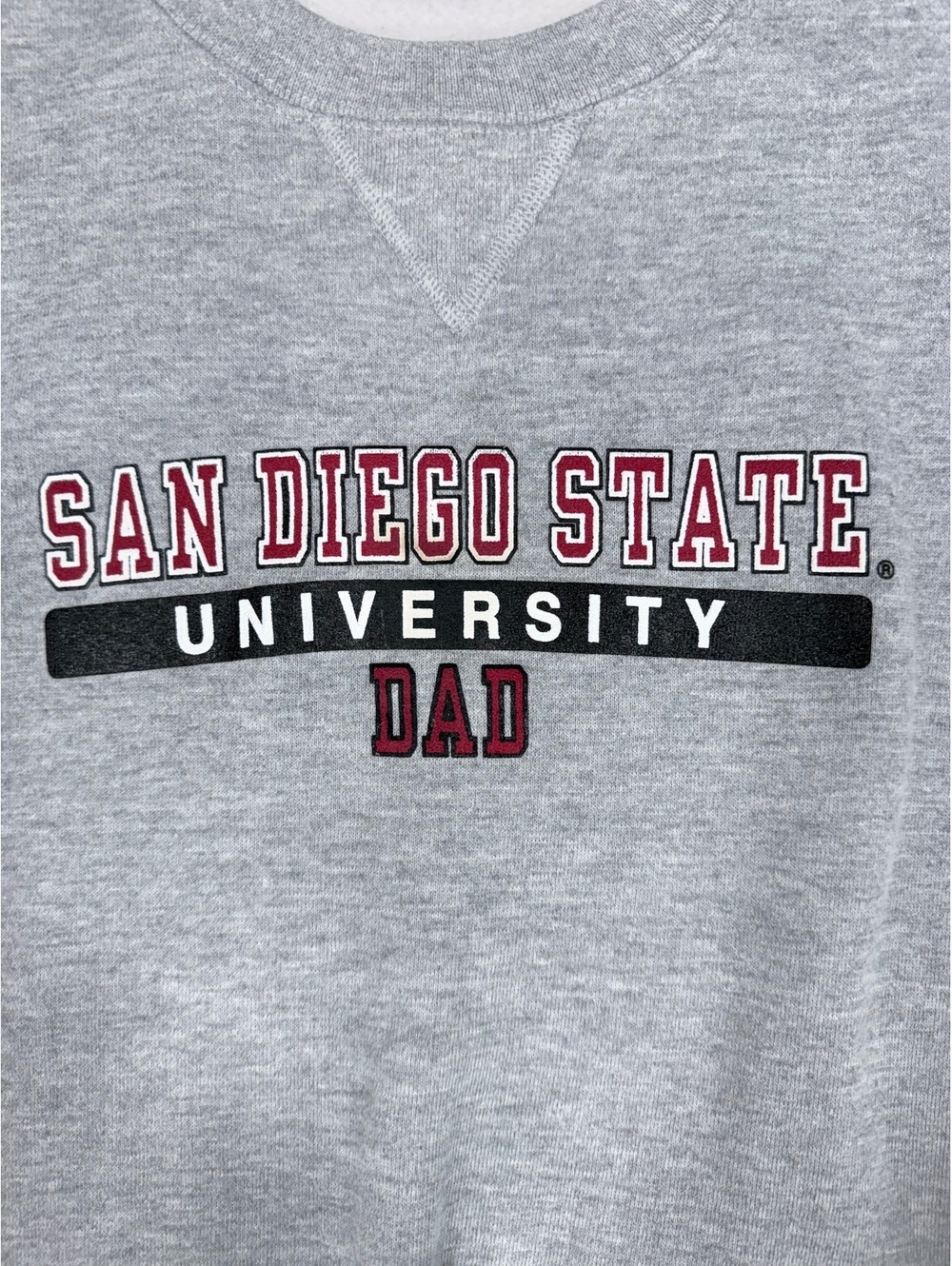 Vintage Russell Athletic San Diego State University Dad Gray Crewneck Sweatshirt